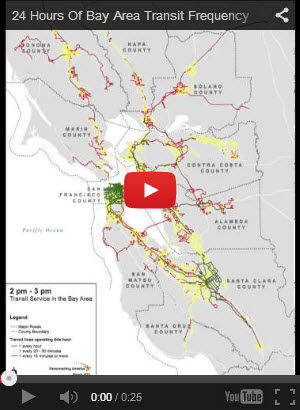 Animation of Bay Area Transit Frequencies