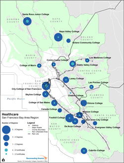 Workforce training locations in healthcare